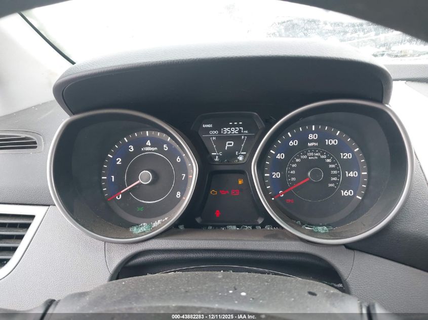 2011 Hyundai Elantra Gls VIN: 5NPDH4AE0BH047451 Lot: 43882283