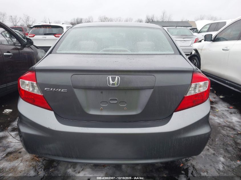 2012 Honda Civic Lx VIN: 19XFB2F53CE061194 Lot: 43882307