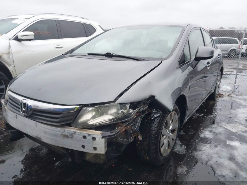 2012 Honda Civic Lx VIN: 19XFB2F53CE061194 Lot: 43882307