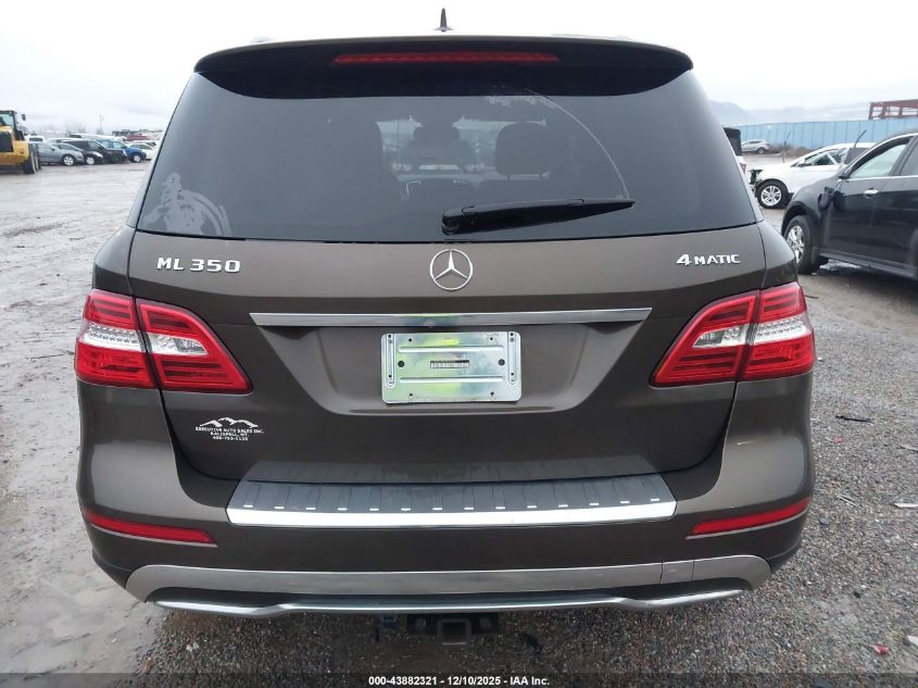2015 Mercedes-Benz Ml 350 4Matic VIN: 4JGDA5HB8FA505395 Lot: 43882321