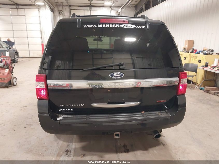 2015 Ford Expedition Platinum VIN: 1FMJU1MT2FEF01112 Lot: 43882345