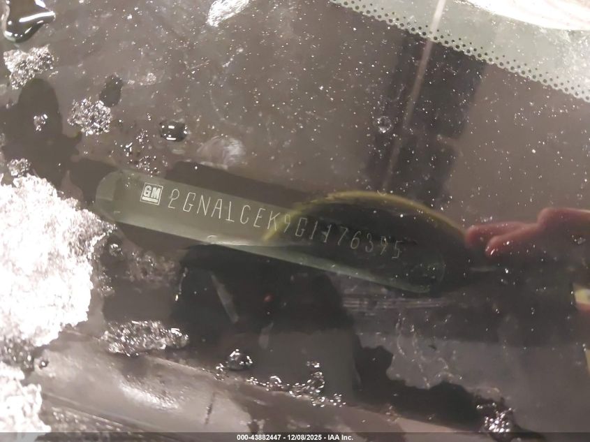 2016 Chevrolet Equinox Lt VIN: 2GNALCEK9G1176395 Lot: 43882447