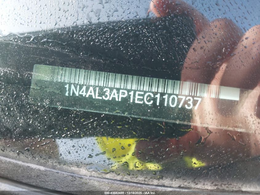 2014 Nissan Altima 2.5 Sl VIN: 1N4AL3AP1EC110737 Lot: 43882459