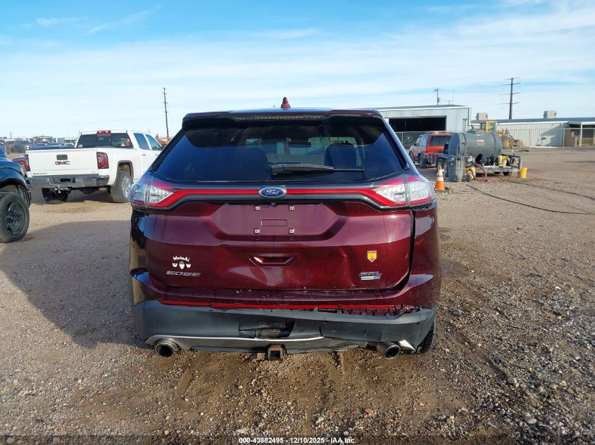 2018 Ford Edge Sel VIN: 2FMPK4J99JBB57907 Lot: 43882495