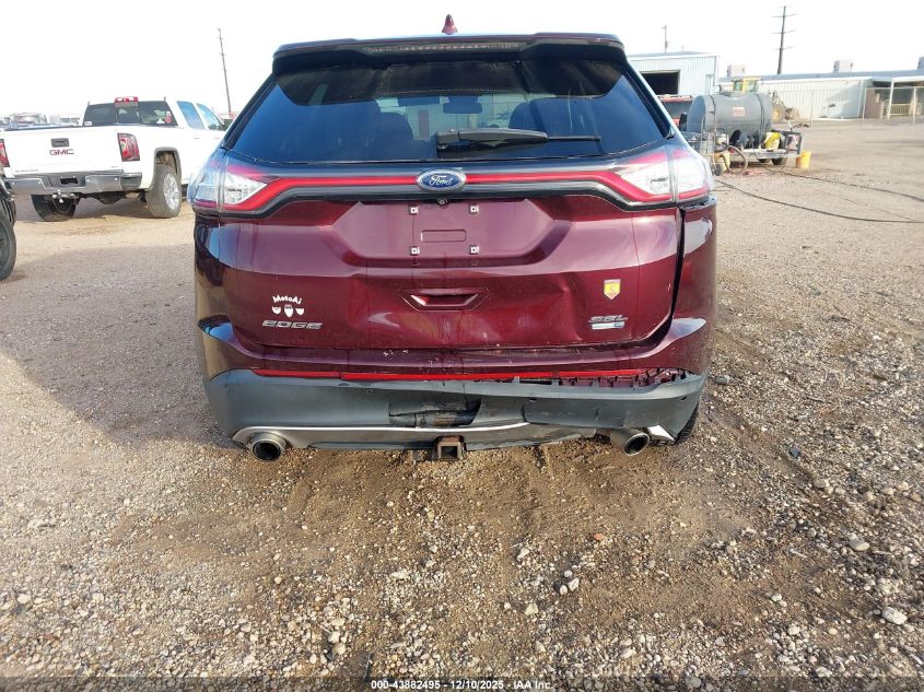 2018 Ford Edge Sel VIN: 2FMPK4J99JBB57907 Lot: 43882495