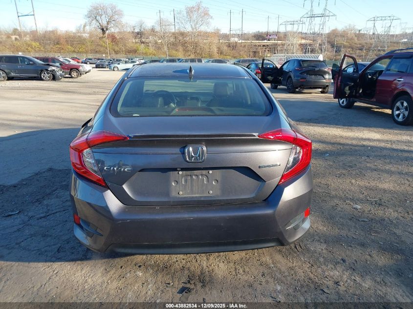 2016 Honda Civic Touring VIN: 2HGFC1F95GH658983 Lot: 43882534