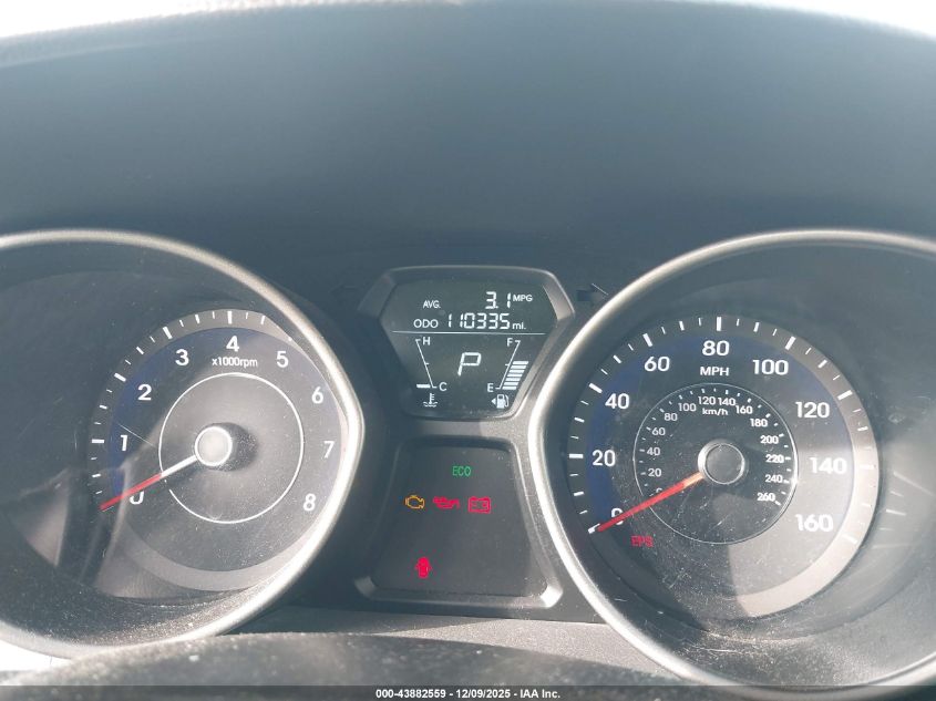 2013 Hyundai Elantra Gls VIN: 5NPDH4AE2DH289600 Lot: 43882559