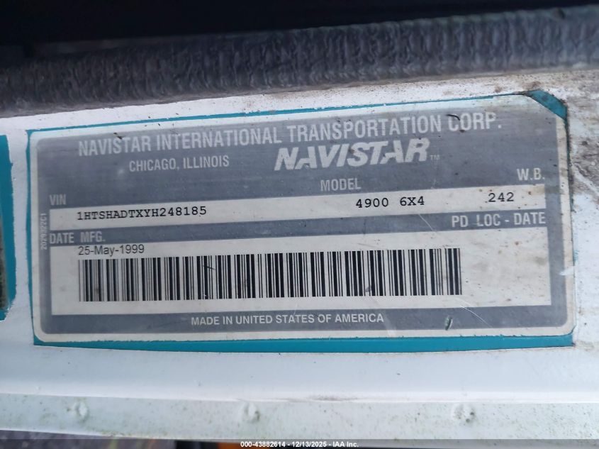 2000 International 4000 4900 VIN: 1HTSHADTXYH248185 Lot: 43882614