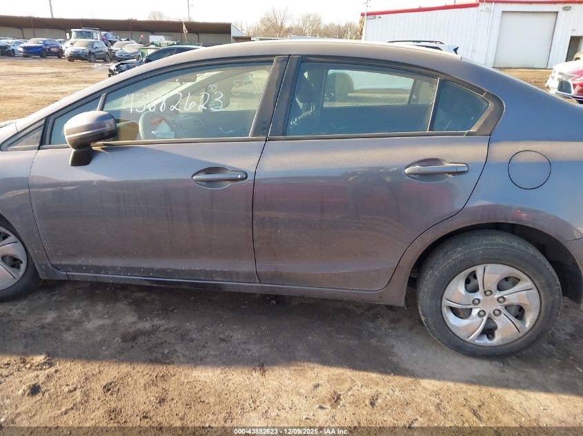 2015 Honda Civic Lx VIN: 19XFB2F54FE104381 Lot: 43882623