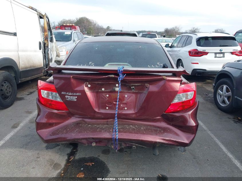 2012 Honda Civic Ex VIN: 2HGFB2F85CH509144 Lot: 43882654