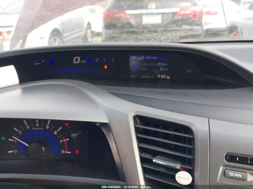 2012 Honda Civic Ex VIN: 2HGFB2F85CH509144 Lot: 43882654