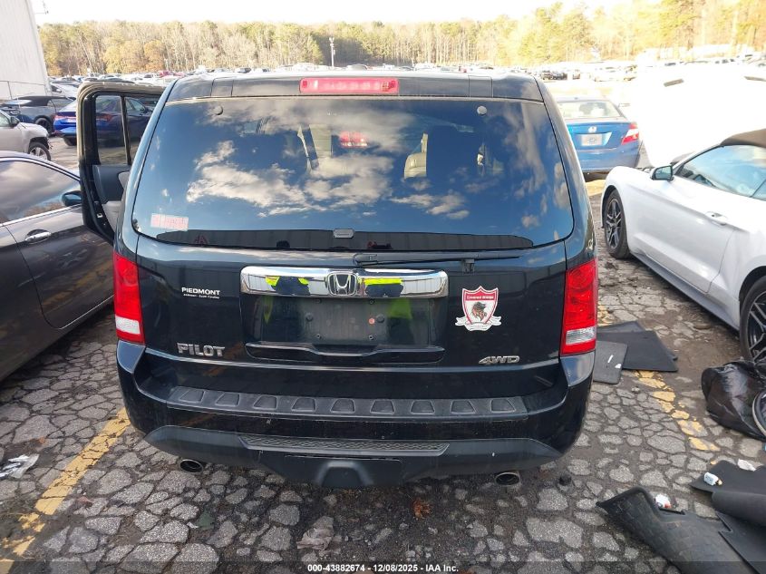 2014 Honda Pilot Ex-L VIN: 5FNYF4H57EB001552 Lot: 43882674