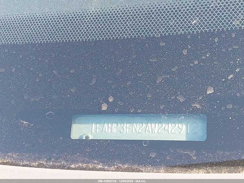 2010 Ford Focus Se VIN: 1FAHP3FN2AW242912 Lot: 43882724