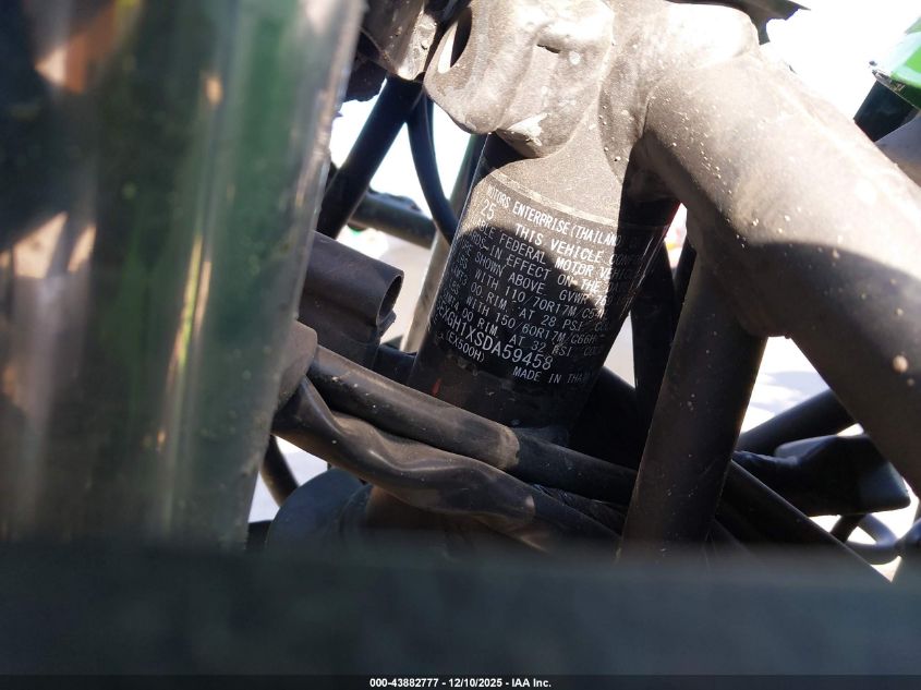 2025 Kawasaki Ex500 H VIN: ML5EXGH1XSDA59458 Lot: 43882777