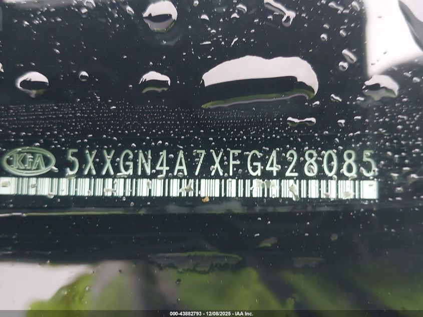 2015 Kia Optima Ex VIN: 5XXGN4A7XFG428085 Lot: 43882793