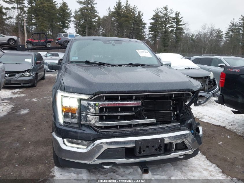 2021 Ford F-150 Lariat VIN: 1FTFW1ED4MFC83516 Lot: 43882804