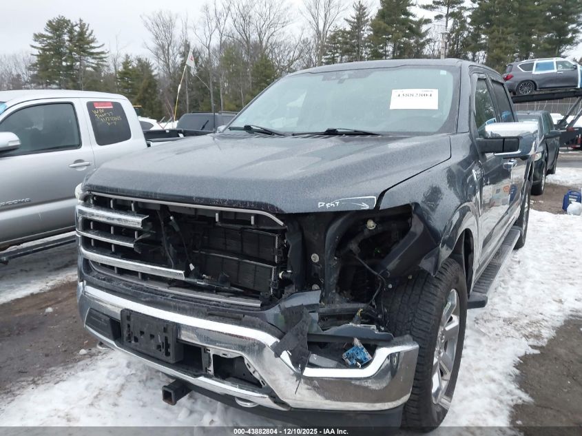 2021 Ford F-150 Lariat VIN: 1FTFW1ED4MFC83516 Lot: 43882804