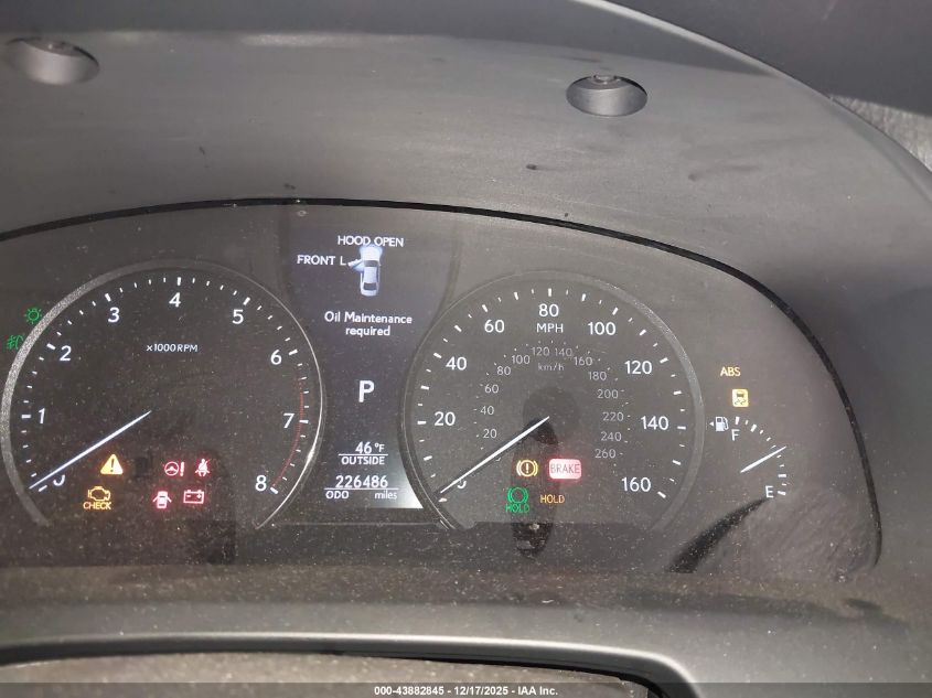 2016 Lexus Ls 460 VIN: JTHCL5EF4G5027096 Lot: 43882845