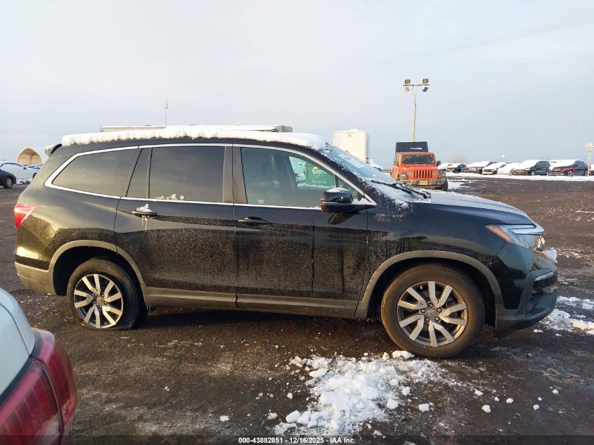 2019 Honda Pilot Ex-L VIN: 5FNYF6H56KB100922 Lot: 43882851