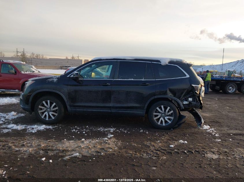 2019 Honda Pilot Ex-L VIN: 5FNYF6H56KB100922 Lot: 43882851