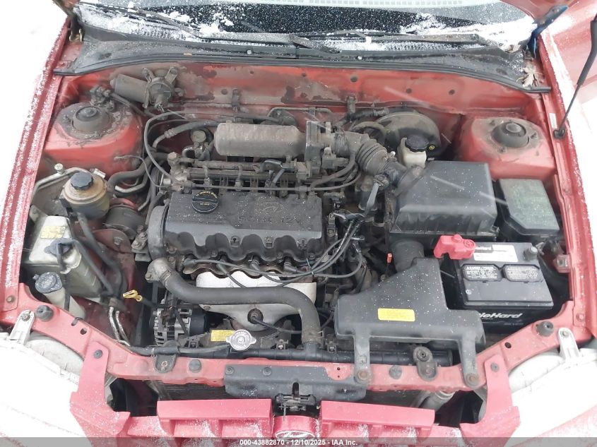 2000 Hyundai Accent Gl VIN: KMHCG45G9YU095115 Lot: 43882870