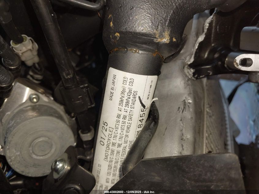 2025 Yamaha Yzfr7 VIN: JYARM38E0SA018455 Lot: 43882880