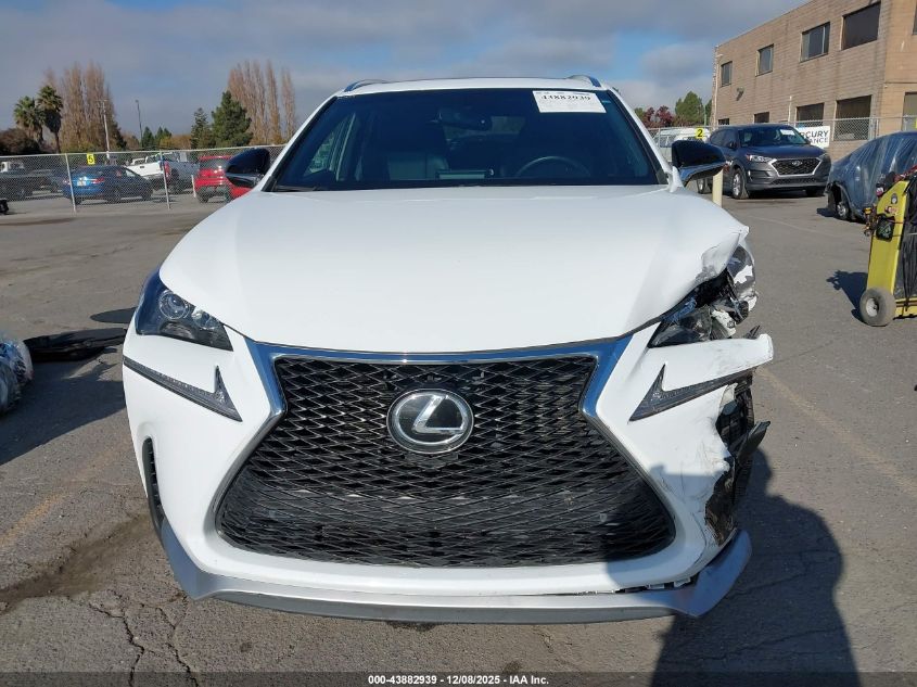 2017 Lexus Nx 200T F Sport VIN: JTJYARBZ0H2060048 Lot: 43882939