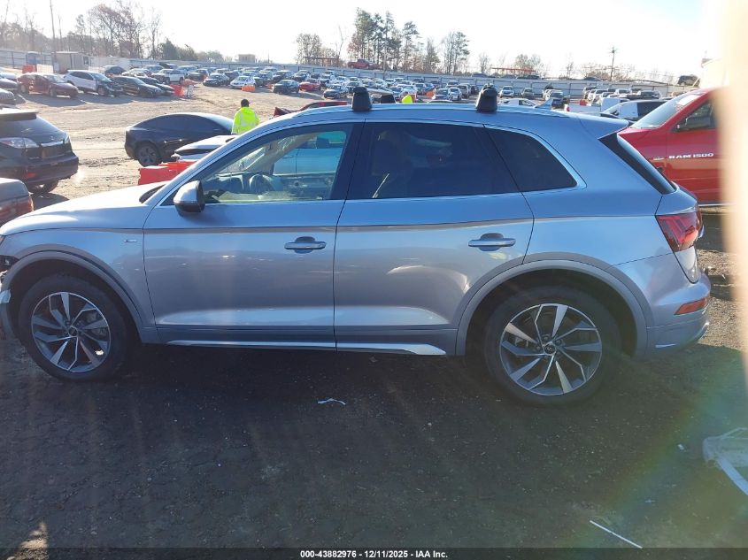 2022 Audi Q5 Premium Plus 45 Tfsi S Line Quattro S Tronic VIN: WA1EAAFY5N2072842 Lot: 43882976