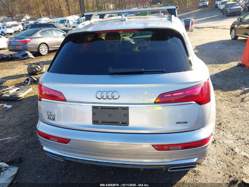 2022 Audi Q5 Premium Plus 45 Tfsi S Line Quattro S Tronic VIN: WA1EAAFY5N2072842 Lot: 43882976