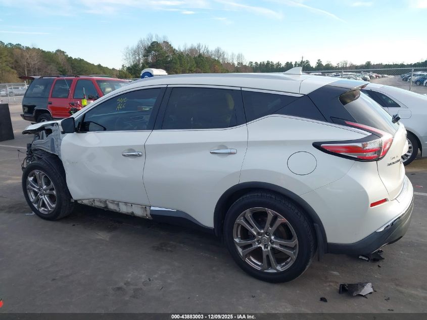 2017 Nissan Murano Platinum VIN: 5N1AZ2MH8HN128387 Lot: 43883003