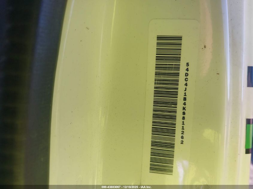 2019 Isuzu Npr Hd VIN: 54DC4J1B4KS811262 Lot: 43883067