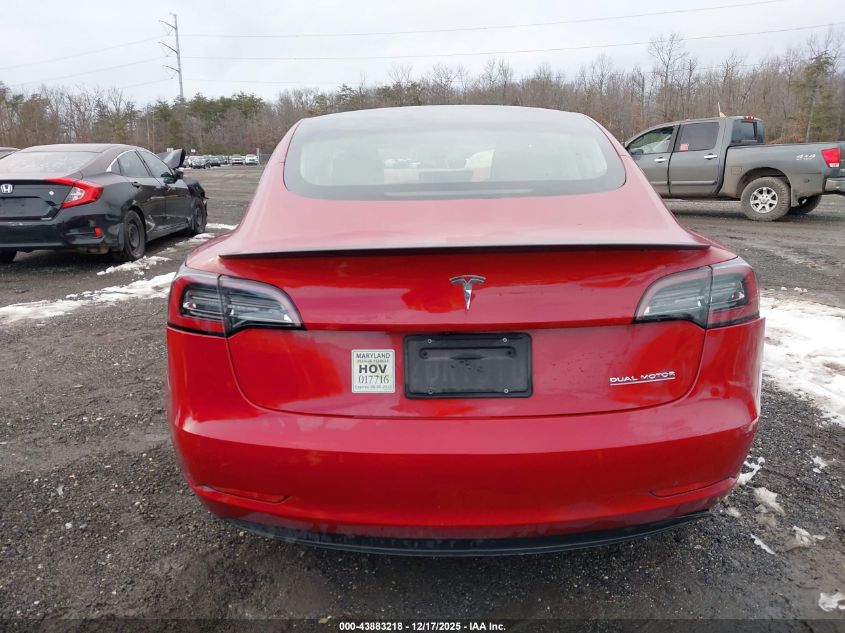 2019 Tesla Model 3 Long Range/Performance VIN: 5YJ3E1EB9KF440785 Lot: 43883218