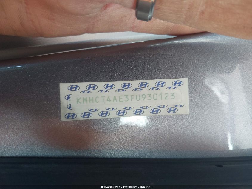 2015 Hyundai Accent Gls VIN: KMHCT4AE3FU930123 Lot: 43883237