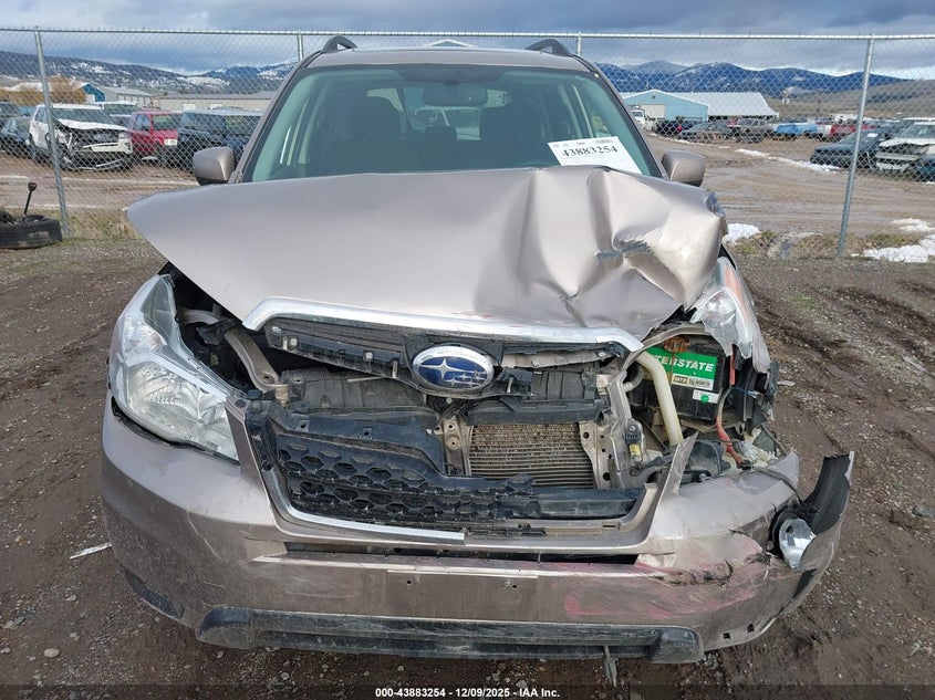 2016 Subaru Forester 2.5I Premium VIN: JF2SJADC3GH497199 Lot: 43883254