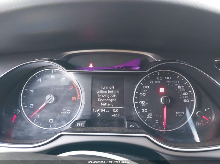 2013 Audi A4 2.0T Premium VIN: WAUAFAFL5DA165372 Lot: 43883276