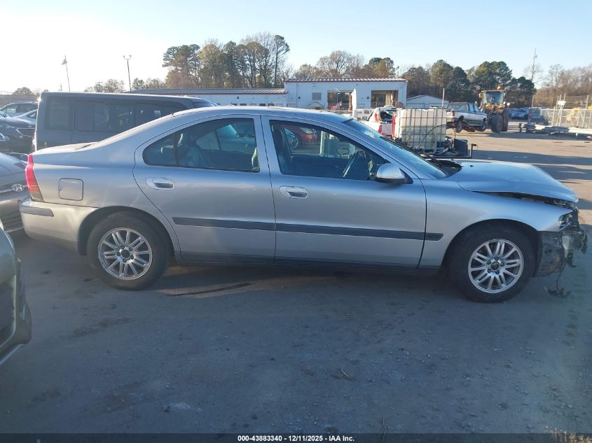 2003 Volvo S60 2.4 VIN: YV1RS61T832284378 Lot: 43883340