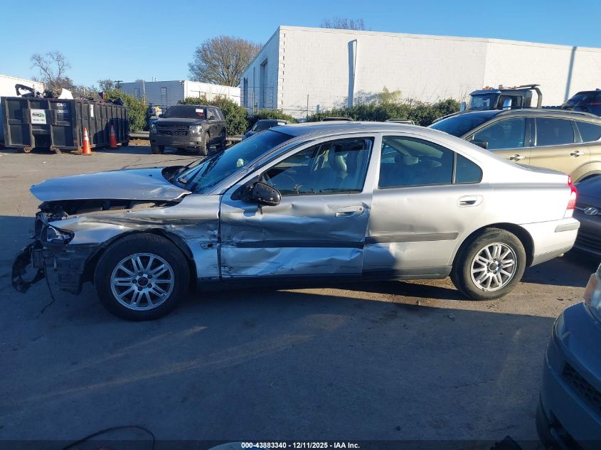 2003 Volvo S60 2.4 VIN: YV1RS61T832284378 Lot: 43883340