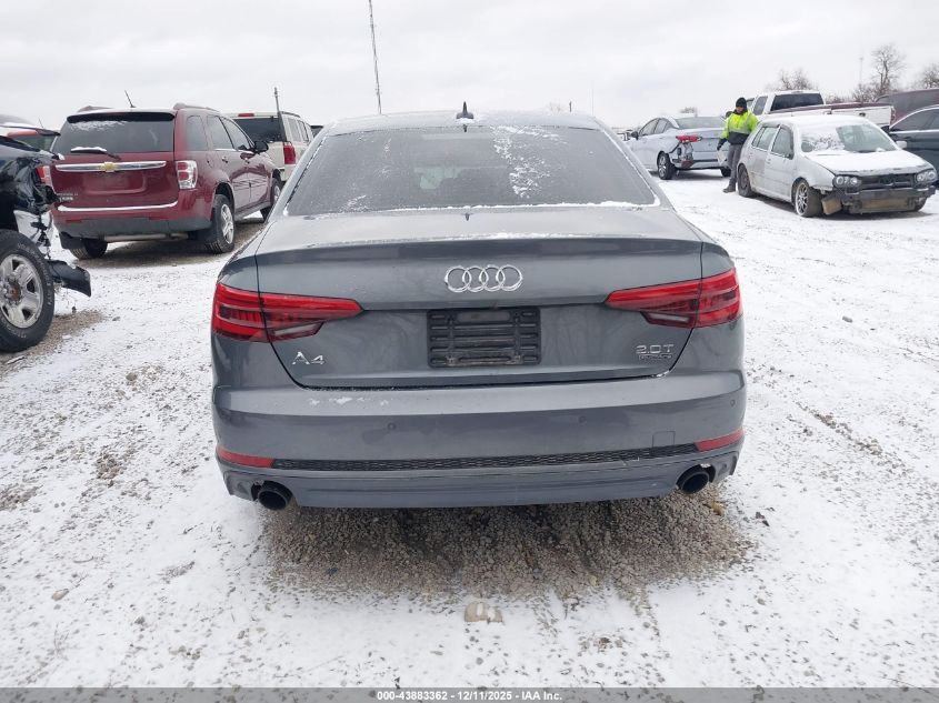 2017 Audi A4 2.0T Premium VIN: WAUENAF48HN068131 Lot: 43883362