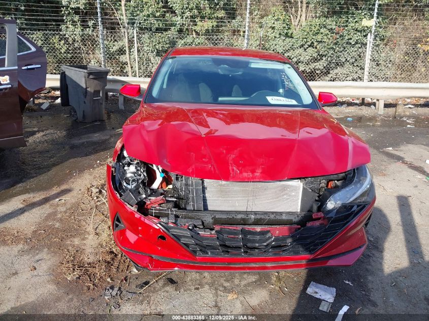 2022 Hyundai Elantra Sel VIN: KMHLM4AGXNU310107 Lot: 43883365