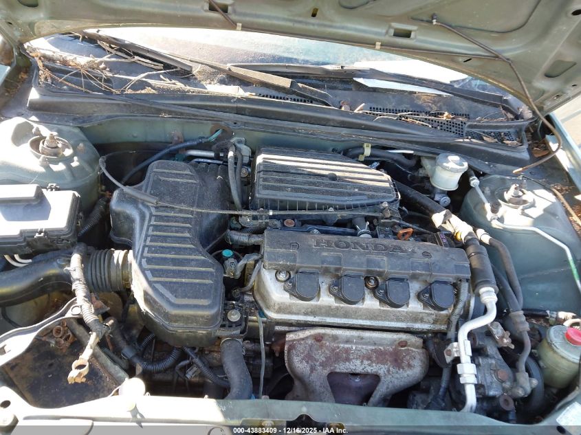 2004 Honda Civic Vp VIN: 2HGES163X4H641831 Lot: 43883409