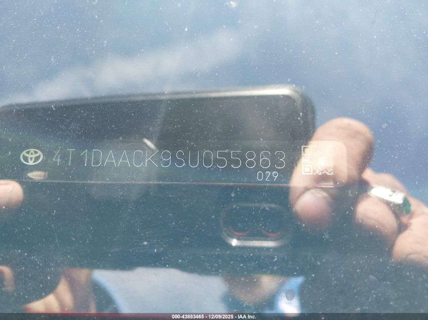 2025 Toyota Camry Le VIN: 4T1DAACK9SU055863 Lot: 43883465