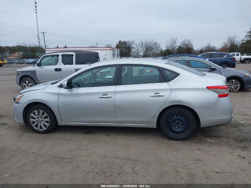 2014 Nissan Sentra Sv VIN: 3N1AB7AP3EL689662 Lot: 43883521
