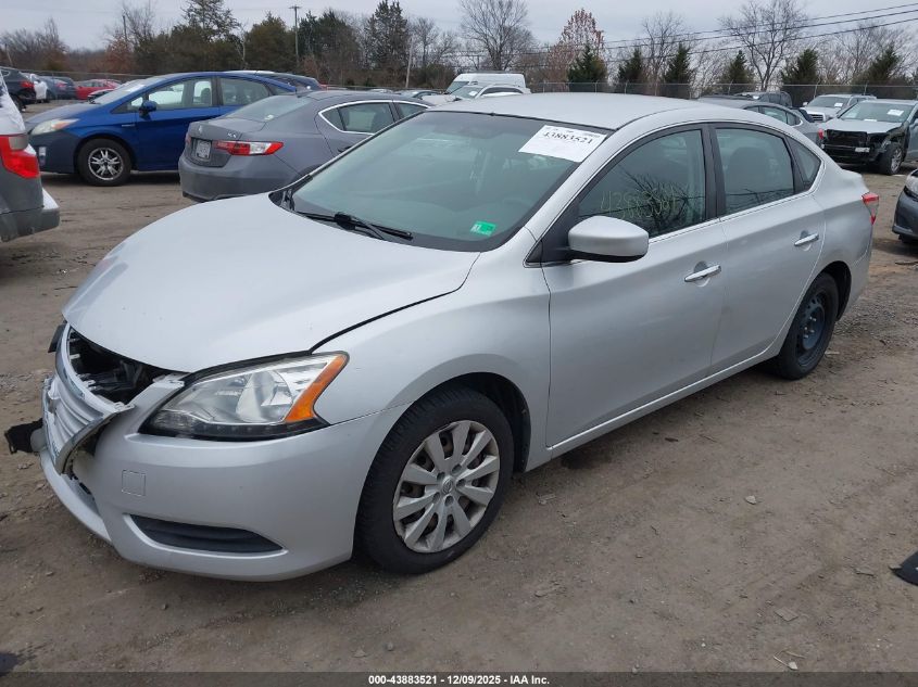2014 Nissan Sentra Sv VIN: 3N1AB7AP3EL689662 Lot: 43883521