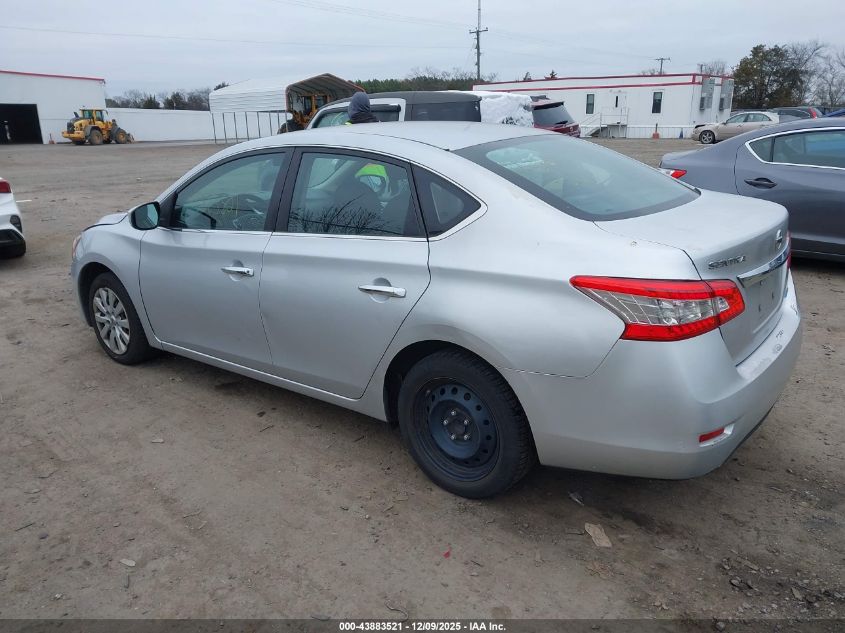 2014 Nissan Sentra Sv VIN: 3N1AB7AP3EL689662 Lot: 43883521