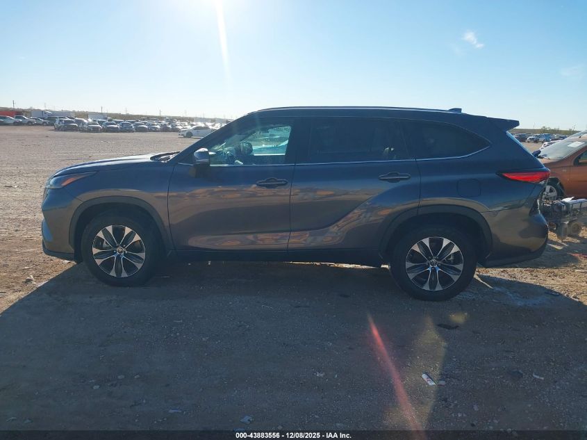2021 Toyota Highlander Xle VIN: 5TDGZRAHXMS523428 Lot: 43883556