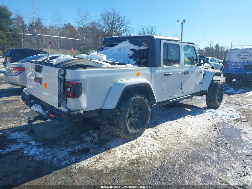 Vin: 1c6jjteg7ml574888, lot: 44379111, jeep gladiator mojave 4x4 20214
