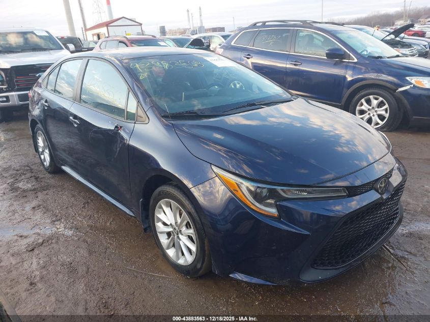 2021 Toyota Corolla Le VIN: 5YFVPMAE8MP161629 Lot: 43883563