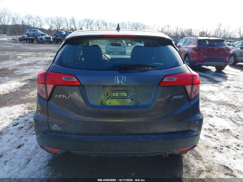 2016 Honda Hr-V Lx VIN: 3CZRU6H36GM706176 Lot: 43883595