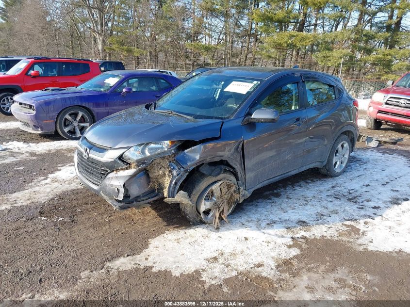2016 Honda Hr-V Lx VIN: 3CZRU6H36GM706176 Lot: 43883595