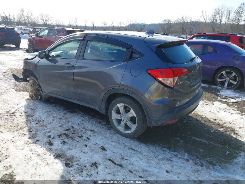 2016 Honda Hr-V Lx VIN: 3CZRU6H36GM706176 Lot: 43883595